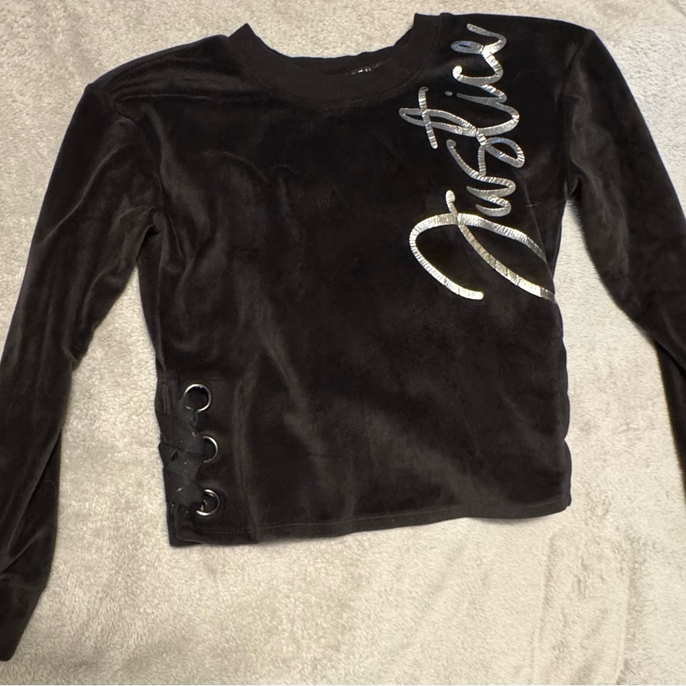 Girls Black Justice pullover